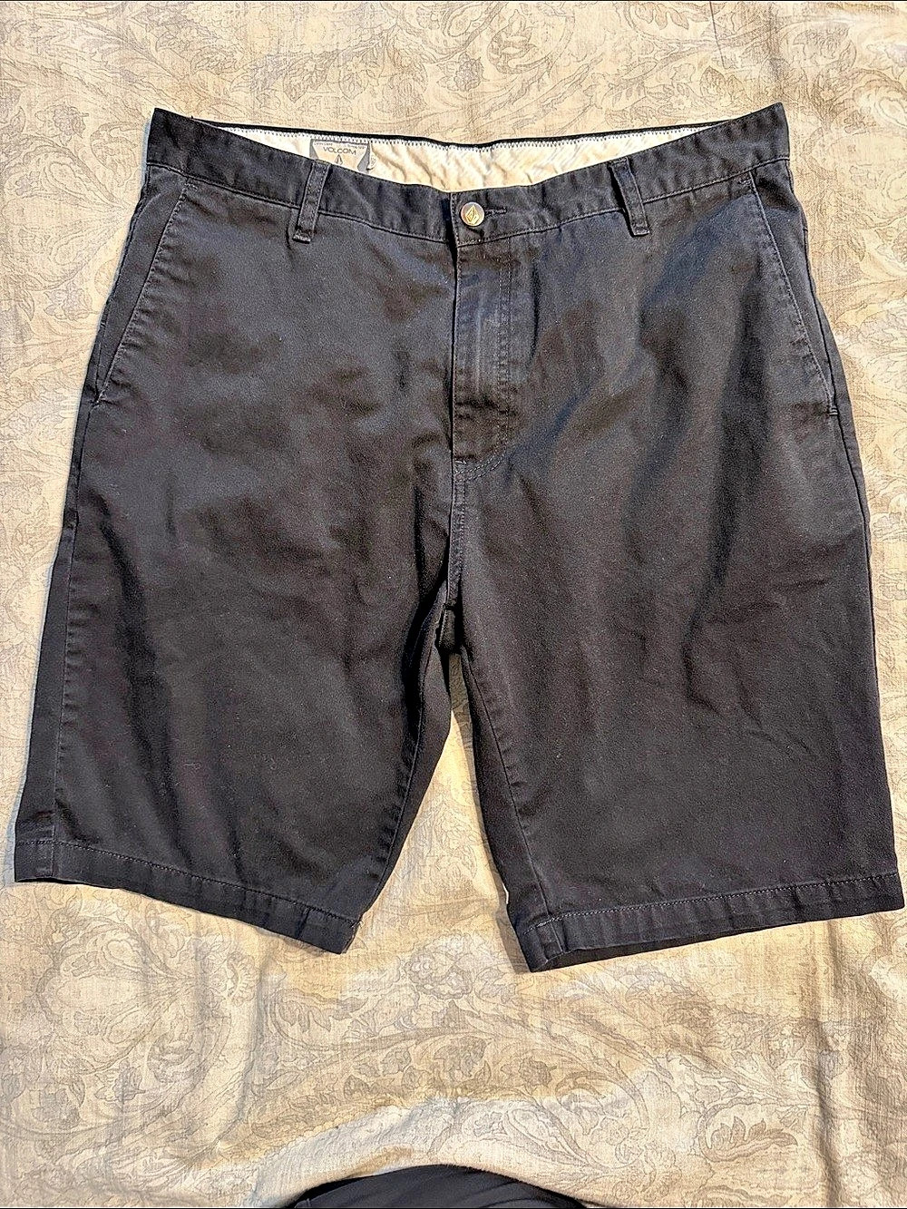 Volcom Chino Shorts Black Shorts Waist 36